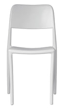 Sedia Impilabile da Giardino 44x53x83 cm in Polipropilene Bianca