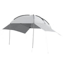Tendalina ad Arco Portatile con Pareti Laterali 300x262x230-260 cm in Poliestere e Acciaio Grigio