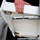 Guide Cassetto con Estrazione Soft 340 mm in Acciaio Emuca Bianco