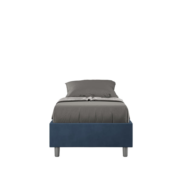 sconto Letto Singolo Azelia Blu Varie Misure