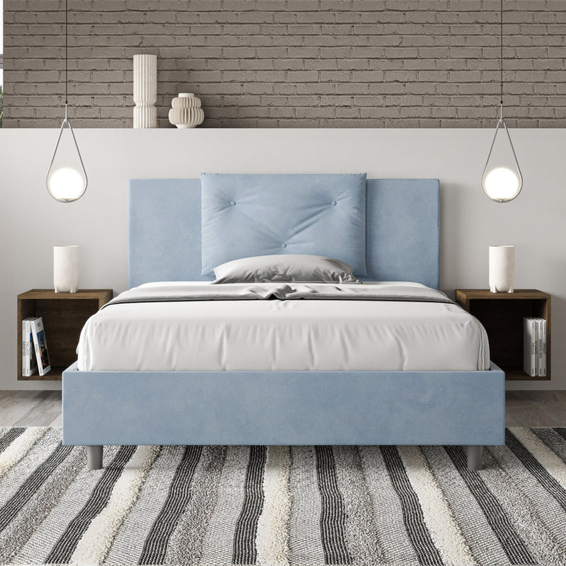 Letto Matrimoniale Appia Azzurro Varie Misure