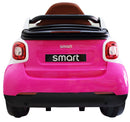 Macchina Elettrica per Bambini 12V Mp4 Smart Fortwo Cabrio Rosa
