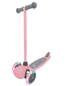 Monopattino per Bambini a 3 Ruote Lean-to-Steer Luci LED Cuscinetti ABEC-5 Rosa 