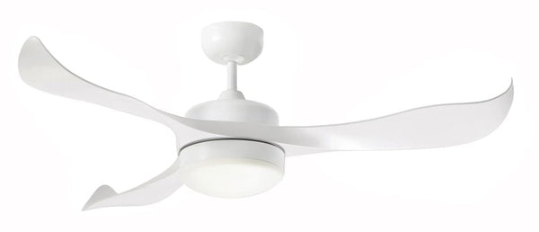 prezzo Deckenventilator mit 3 Flügeln und LED Ø130 cm 5 Geschwindigkeit Martec Scorpion White