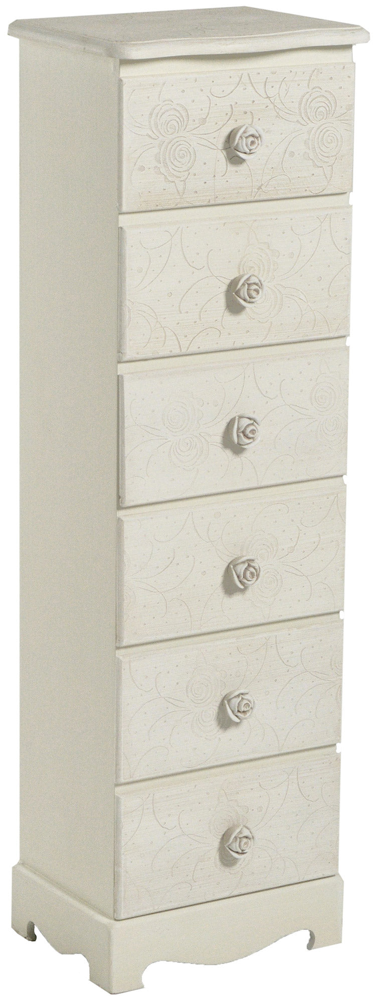 Cassettiera in Legno 6 Cassetti Mini Lipsia