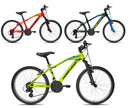 Bicicletta MTB Ragazzo 24” 18 Velocità Progress Giallo o Nero o Rosso