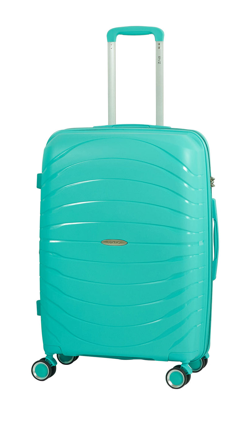 Trolley Valigia Media Rigido Espandibile in Polipropilene TSA Ravizzoni Alaska Verde Tiffany