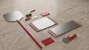 Tagliere da Cucina 48X21,5 cm In Legno e Acciaio Giusto