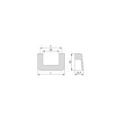 Maniglie per Mobile Interasse 64 mm Zama Colore Nichel Satinato 10 Pezzi Emuca