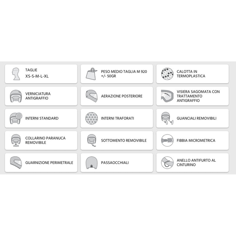 Casco Jet per Scooter Visiera Sagomata CGM Florida 109A Bianco