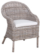 Poltrona da Giardino in Rattan con Cuscino Vorghini Algarve