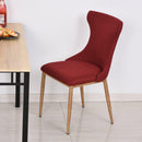Set 2 Sedie imbottite in Acciaio e Poliestere 45x57,5x87,5 cm  Rosse