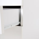 Cassettiera Portadocumenti da Ufficio in Legno Bianco 33x45x60 cm 
