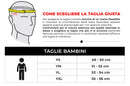 Casco Demi-Jet per Bambini Visiera Sagomata CGM Magic Smile 205S Bianco Varie Misure