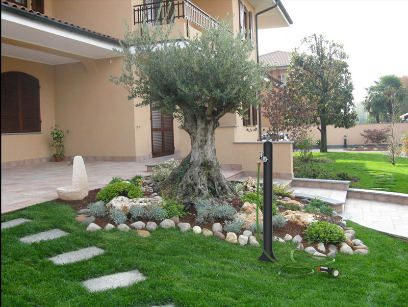 Fontana da Esterno con Rubinetto Arkema H2O Bianco