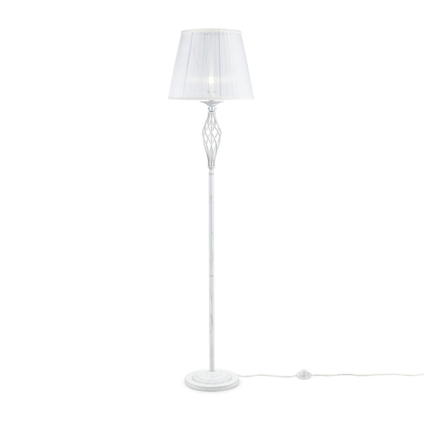 online Elegante Stehlampe aus Metall Grace White mit Gold