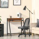 Scrivania da Ufficio con Ripiano Portaoggetti in Legno Noce 84x45x85 cm 