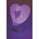 Lampada Cuore 15x5x15 cm con Led Bianco Caldo e Multicolor