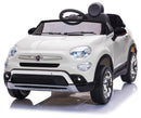 Macchina Elettrica per Bambini 12V con Licenza Fiat 500X Anniversary Bianca