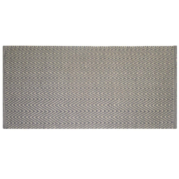 acquista Tappeto Bagno Design Spigato 50x90 cm in Cotone Grigio