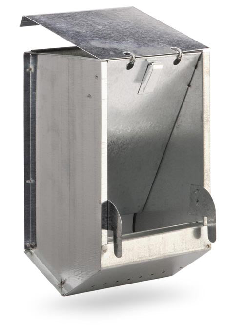 Trichter-Krippe 1 Fach für Kaninchen in Rocila-Blech sconto