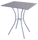Tavolino da Giardino 60x60x72 cm in Acciaio Bauer Luna Tortora