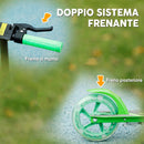 Monopattino per Bambini 3-8 Anni con Ruote Luminose Impugnatura Regolabile e Freno Posteriore Verde      