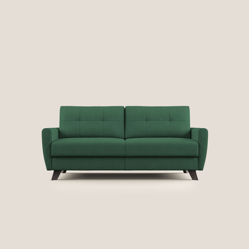 Divano Letto 2 Posti 168x97x96 cm in Tessuto Verde
