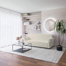 Copridivano Elasticizzato in Poliestere Dahlia Panna Varie Misure