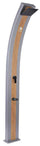 Garten-Solardusche 40 l Sined Ella Grigia Holzmischer und Fußwascher