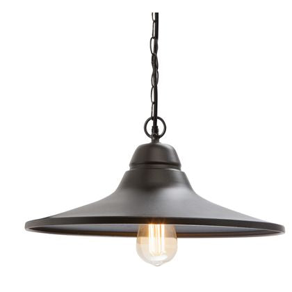 online E27 Außenpendelleuchte aus schwarzem Sovil Metal