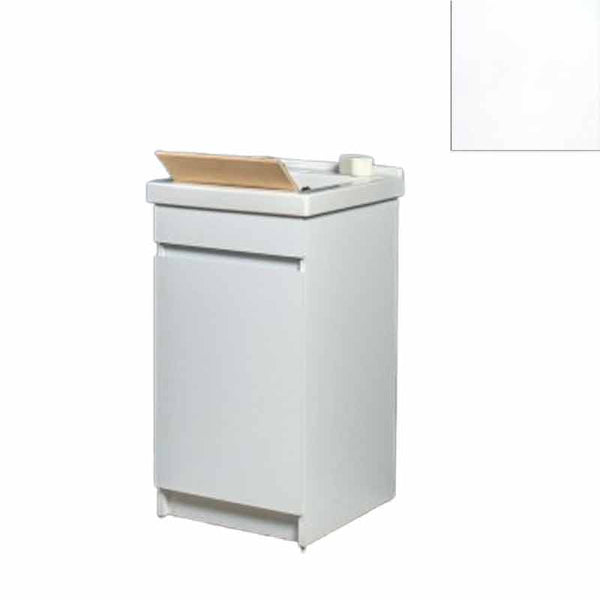 Mobile Lavatoio in Ceramica 1 Anta con Strofinatoio in Legno Massello 45x50x86A cm Bianco Opaco sconto