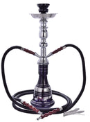 Narghilè 2 Tubi H50 cm con Pinza Carbone