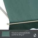 Tenda da Sole a Caduta 180×70 cm in Alluminio e Poliestere Verde