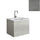 Mobile Lavatoio Sospeso Vasca Zeus in MineralMarmo Apertura a Cassettone 60x48x50 cm Grigio Cemento