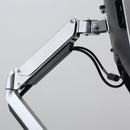Supporto Monitor da 13"-32" per Scrivania in Acciaio Argento