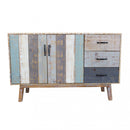 Mobile Felix 126x40x78 h cm in Legno Multicolor