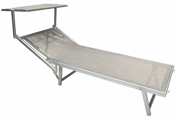 acquista Soriani Riccione Garten-Sonnenliege aus ecrufarbenem Aluminium