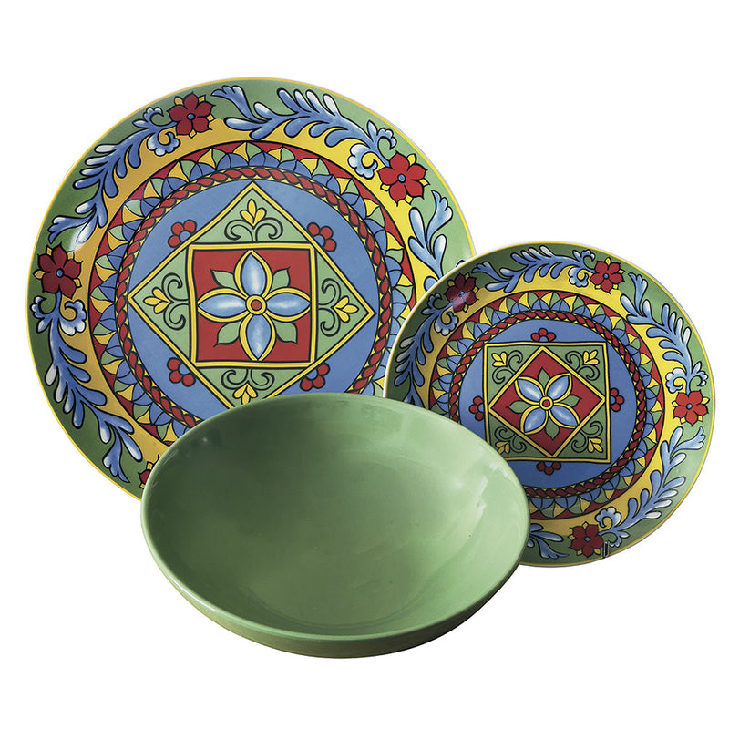 Servizio Piatti 18 Pezzi in Porcellana VdE Tivoli 1996 Renaissance