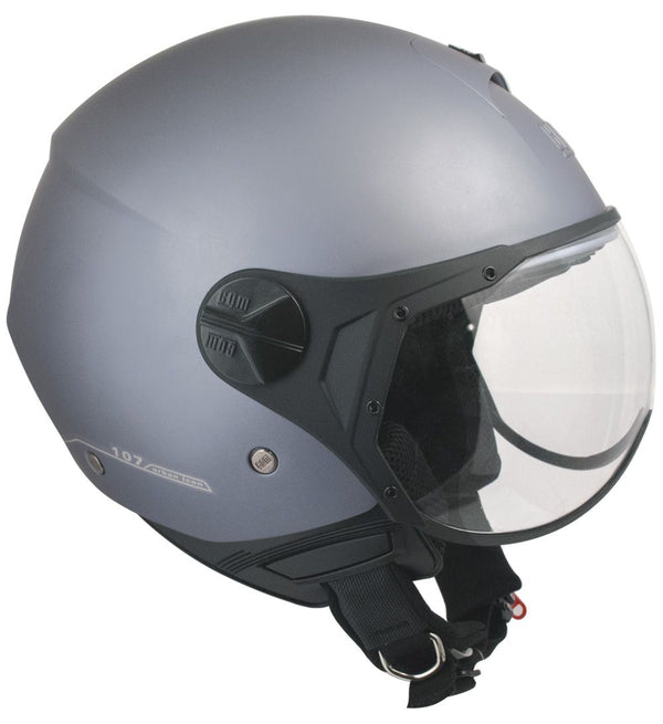 online Jethelm für Scooter Shaped Visier CGM Florence 107A Mattgrau