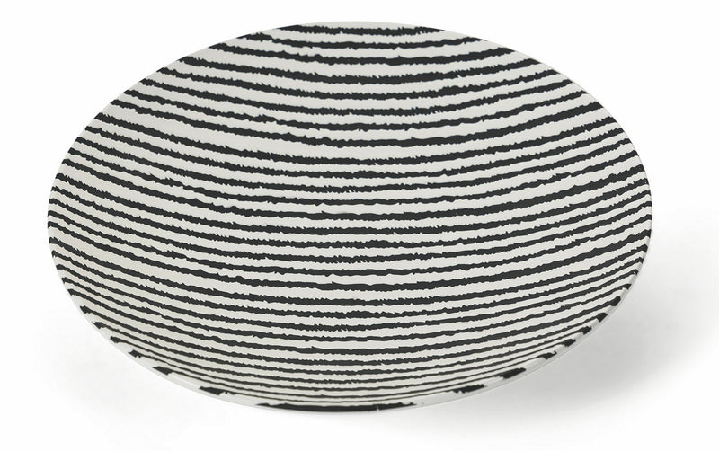 Set 6 Piatti Piani Ø28x4,5 cm in Porcellana Villa d'Este Home Tivoli Timbuktu Stripes