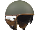 Casco Demi-Jet per Scooter CGM Granada 105G Verde Opaco Varie Misure