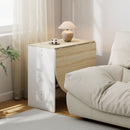 Tavolo Pieghevole per 6 Persone 163x80x75 cm con 2 Ribalte Ovale in Legno Color Legno      