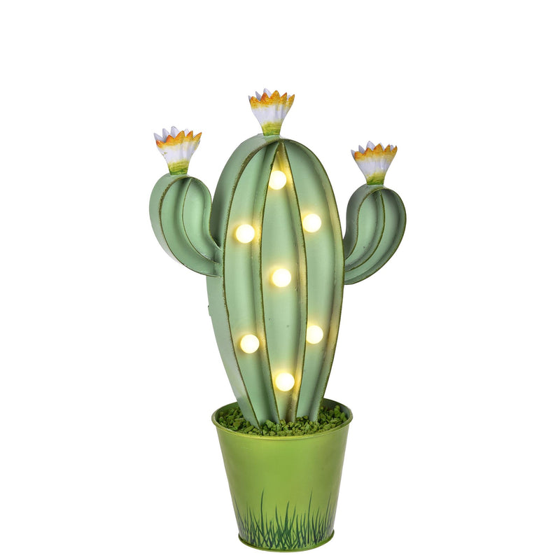 Lampada Cactus con Luci H 24 cm