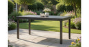 Tavolo Allungabile da Giardino 156/213x95x75 cm Pella in Ferro Antracite
