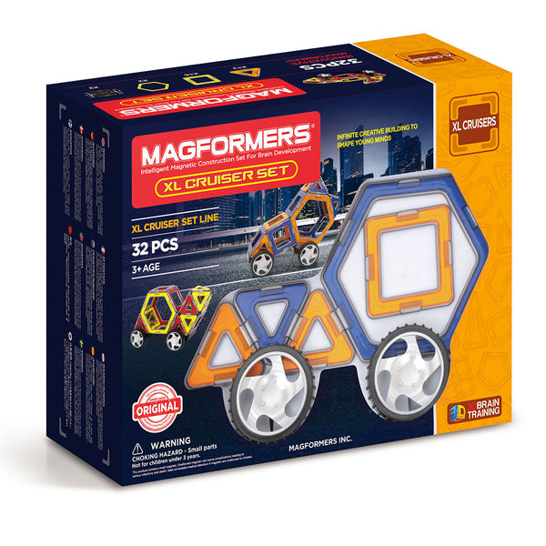 3D-Magnetkonstruktionen Magnetspiel 32-teiliges Magformers-Set Fahrzeuge online