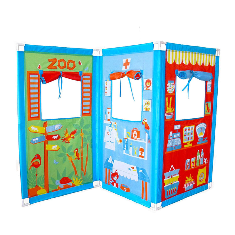 Teatrino per Bambini con 4 Personaggi Fun 2 Give Zig Zag Theatre Set