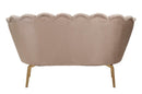 Divano 2 Posti 136x76x78 cm in Tessuto Imbottito