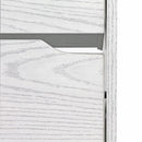 Scarpiera 4 Ante a Ribalta Doppio Ripiano 63x150x24 cm in legno rovere sbiancato