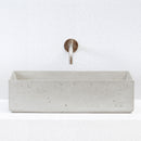 Lavello da Giardino Senza Rubinetto 53x29,5x14 cm in Calcestruzzo Delfi-G Grigio   